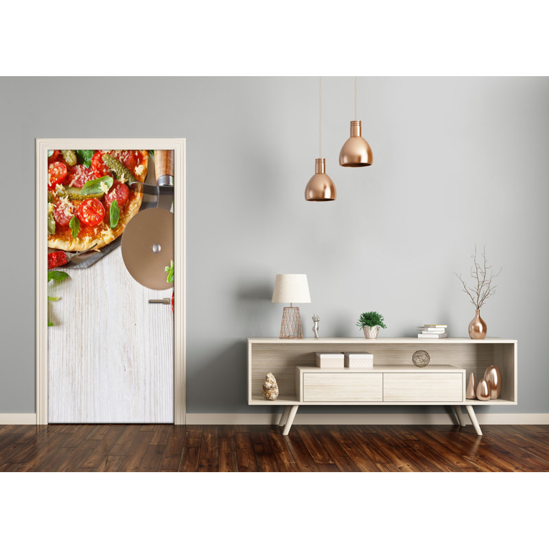 The Pizza Door Decal