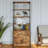 Jayger Industrial Bookcase with File Cabinet Drawers-2061042476-2059546082