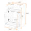 Meuble-lavabo moderne et compact avec lavabo intégré et grand rangement pour les petits espaces-1020637107