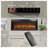 Wall Recessed Electric Fireplace with Remote, Imitation Flame, and LED Light Heater for Modern Homes