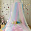 Princess Rainbow Bed Canopy, 66 X 270Cm, Pink Blue