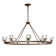 Gatsby 8 - Light Unique Wagon Wheel Chandelier with Crystal Accents