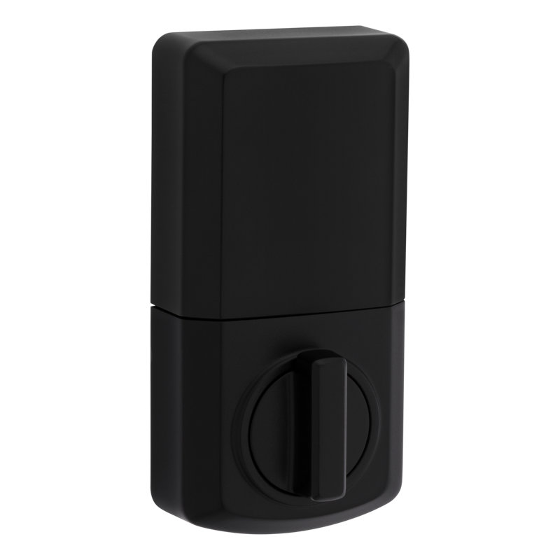 Powerbolt Single Cylinder Electronic Deadbolt, Matte Black