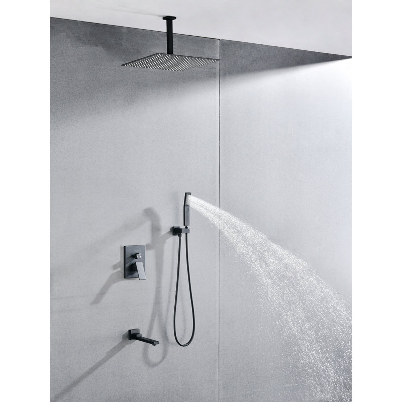 Thermostatic Complete Shower System, Black