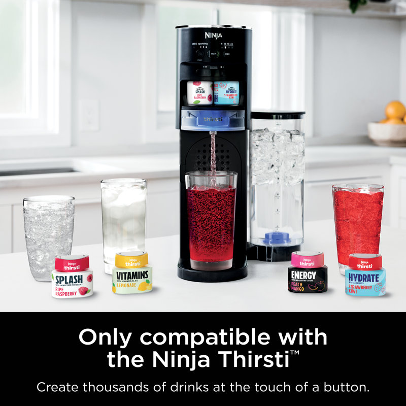 Thirsti 48oz Removable Water Reservoir, Black