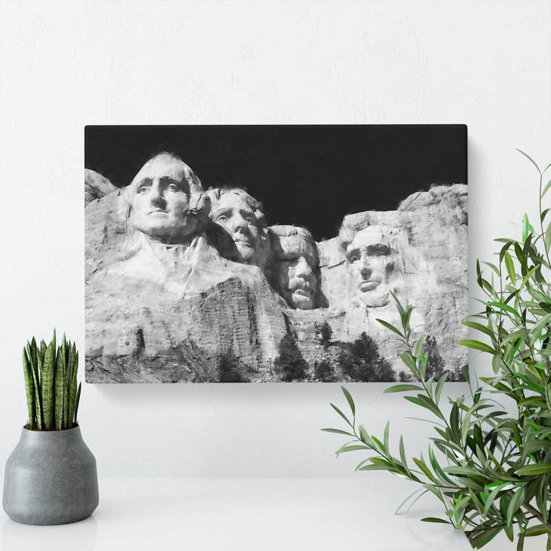 Mount Rushmore - Wrapped Canvas, 35cm H x 50cm W x 3cm D