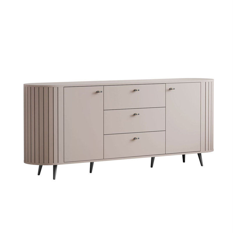 190cm Sideboard, Cashmire/Black
