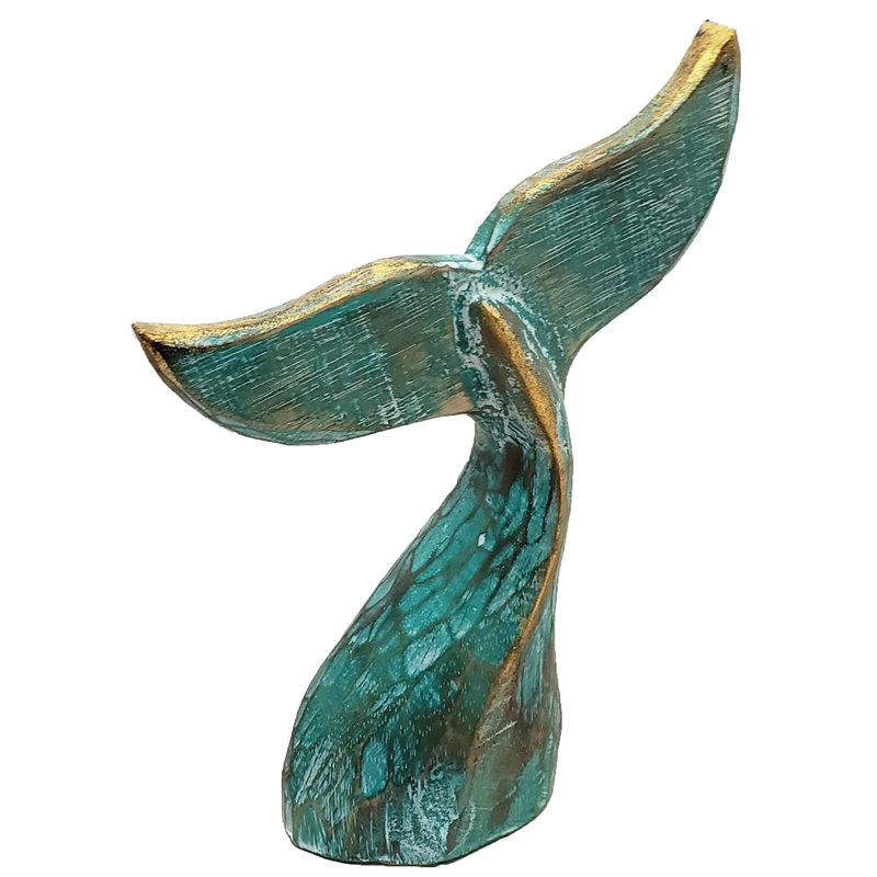Sidra Animals Figurines & Sculptures, 16" H x 11" W x 3" D, Green