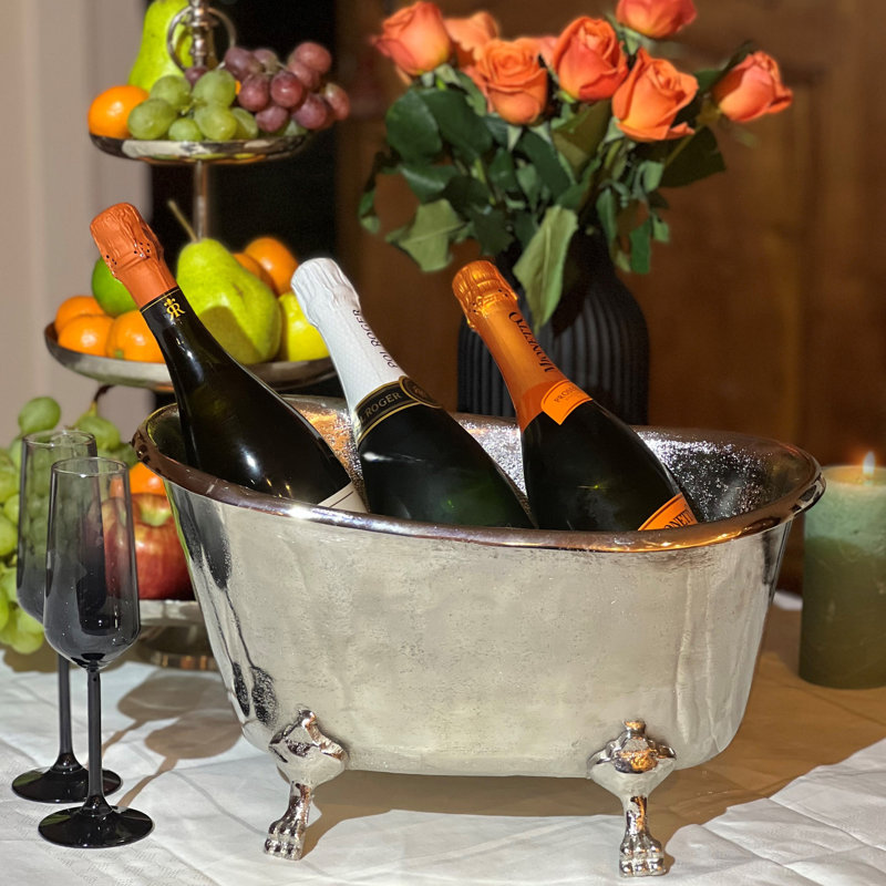 Refroidisseur pour boissons, vin et champagne, Silver