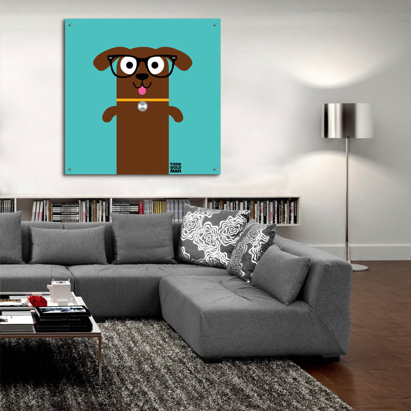 «Bow Wow Dachshund» par Todd Art, H 36 po x l 36 po