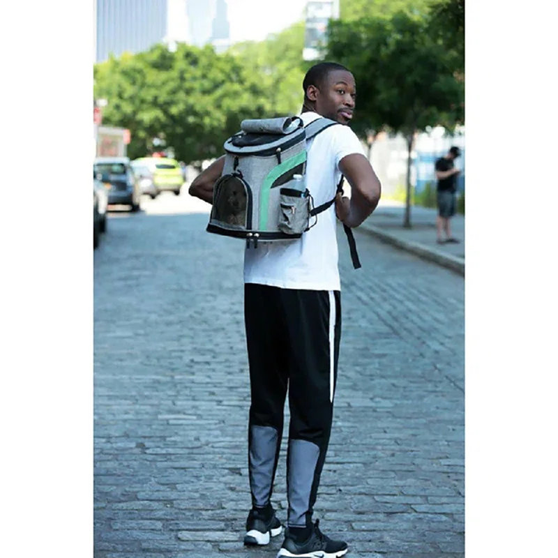 Tucker Murphy Pet Voyager Backpack Pet Carrier for Dog, Cat and Puppy - Great for Hikers, Navy