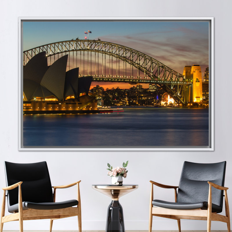 Print on Canvas, White Floater Framed, 60 cm H x 90 cm W
