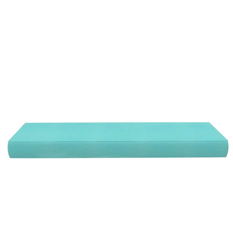 Sunbrella Bench Seat Cushion, Canvas Aruba
