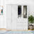 63.3" Wide 6-Door Armoire with Drawers