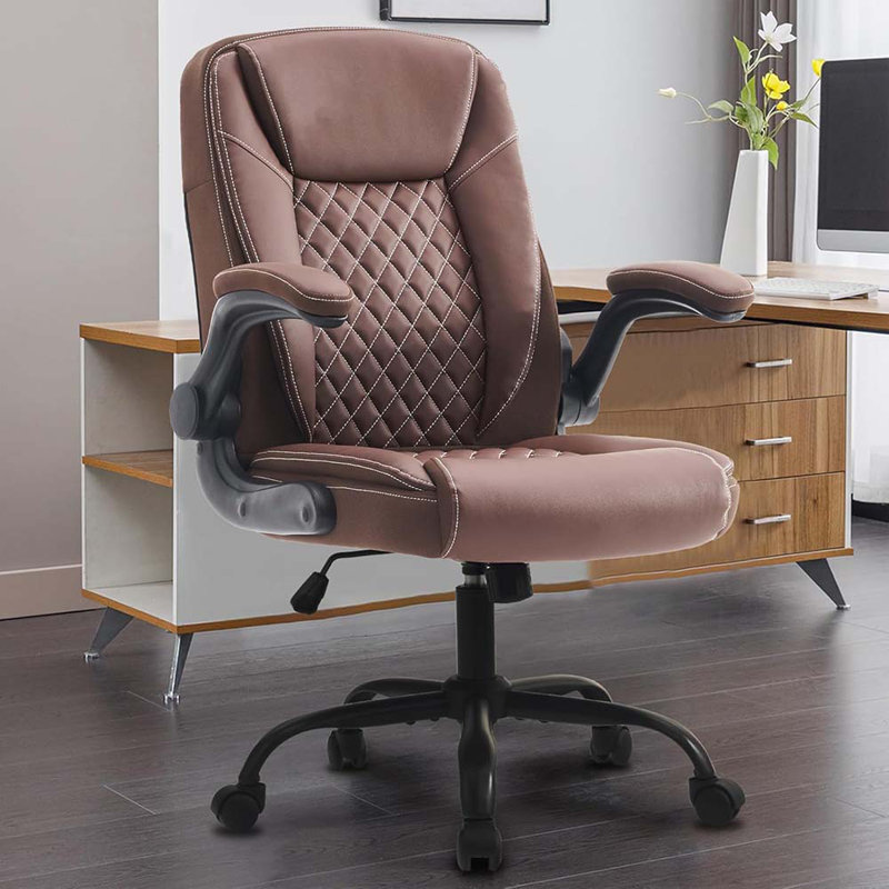 Game Chairs With Adjustable Flip-Up Armrest,High Back Gaming Ergonomic Breathable Leather Chairs Adjustable Swivel Desk Chair With Rocking Function