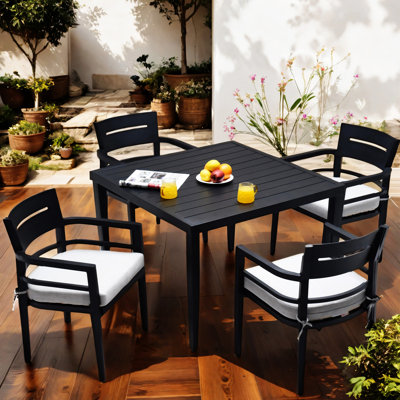 5-Piece Outdoor Patio Aluminum Furniture