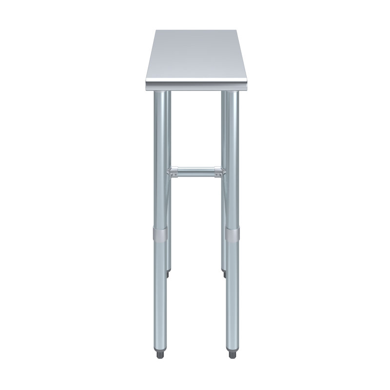 24" Stainless Steel Utility Work Table with Galvanized Legs