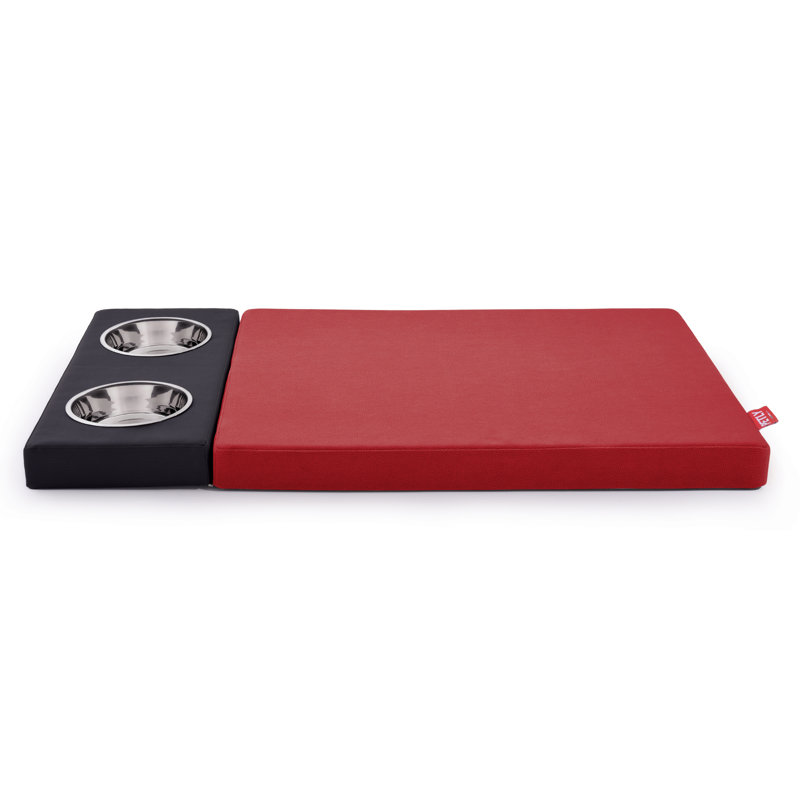Orthopedic Microfibre Pet Bed, Red