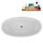 60" Streamline Soaking Glossy White Freestanding Tub and Tray With Internal Drain-108298468