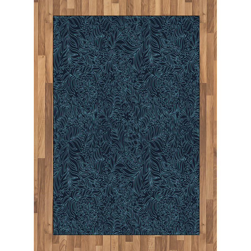 Barwick Floral Hand Woven Area Rug, Rectangle 120 x 180cm
