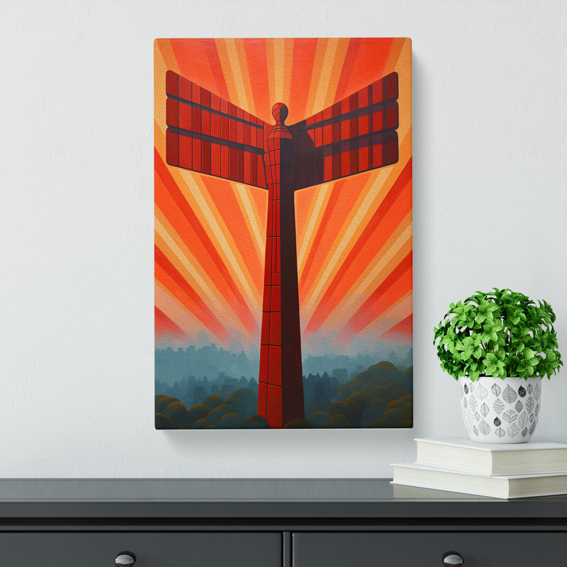 Angel Of The North Op No.2 - No Frame Print, 76cm H x 50cm W x 3cm D