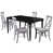 Black Table with Gray Chairs is out of stock