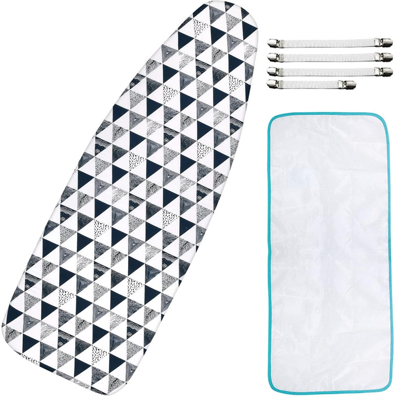Extra-wide Ironing Board Cover Triangle Grey