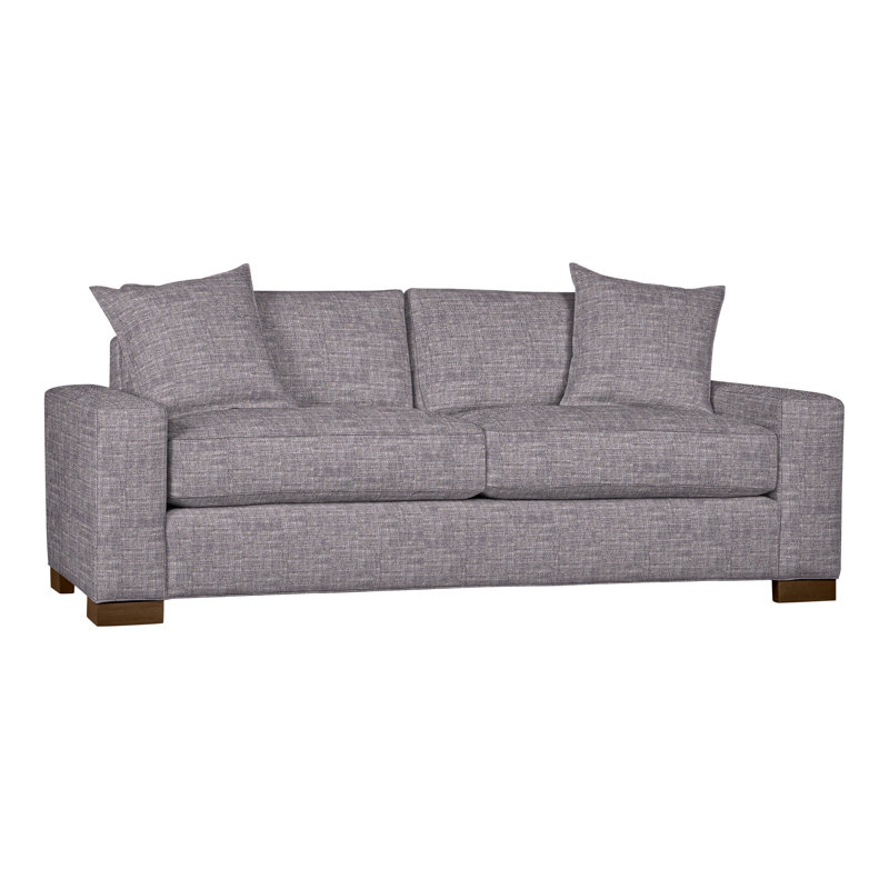 Canapé moyen Claremont, Chenille nomade ardoise Crypton®, La Havane