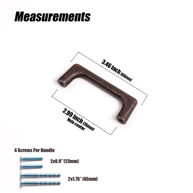 Bar Pull Multipack, Antique Oil Rubbed Bronze