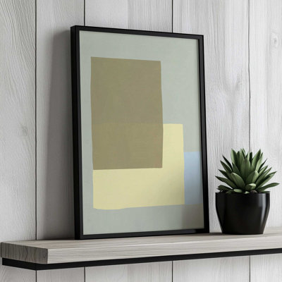 Overlay Of Colors Minimal By Little Dean Canvas Art Print