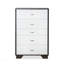 Commode rectangulaire avec 5 tiroirs, commode de chambre à coucher, armoire de rangement