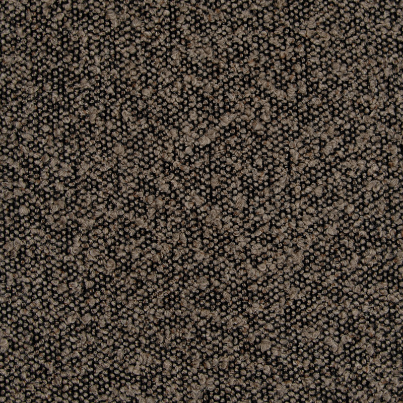 Aurealiz Modern Channel Ottoman, Dark Brown Boucle
