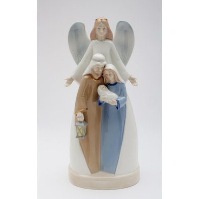 Boîte à musique Sainte Famille avec ange