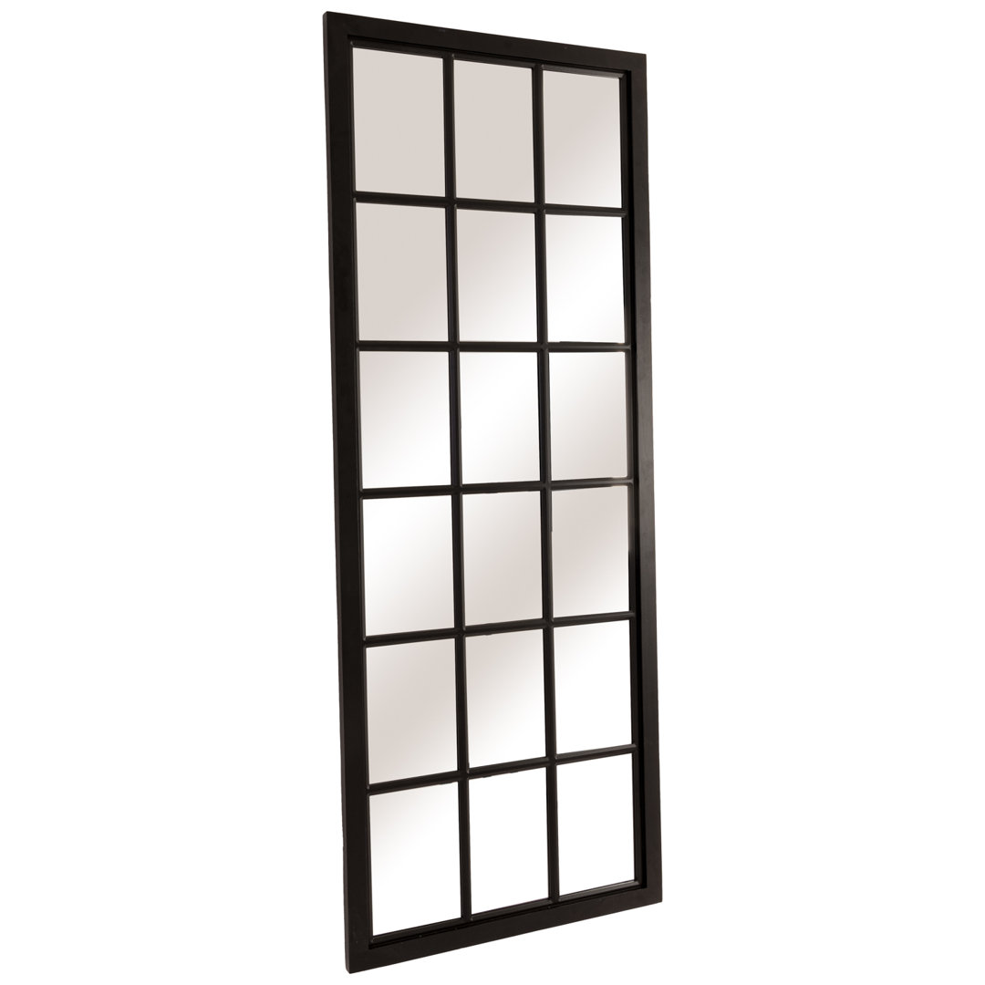 Dally Wood Lighted Wall Mounted Accent Mirror in Brown