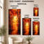 Orange orange noir de Birmingham IV, reproduction d'art sur toile encadrée rustique et colorée-897606196-897606198