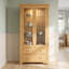Solid Wood 90 cm W Display Cabinet