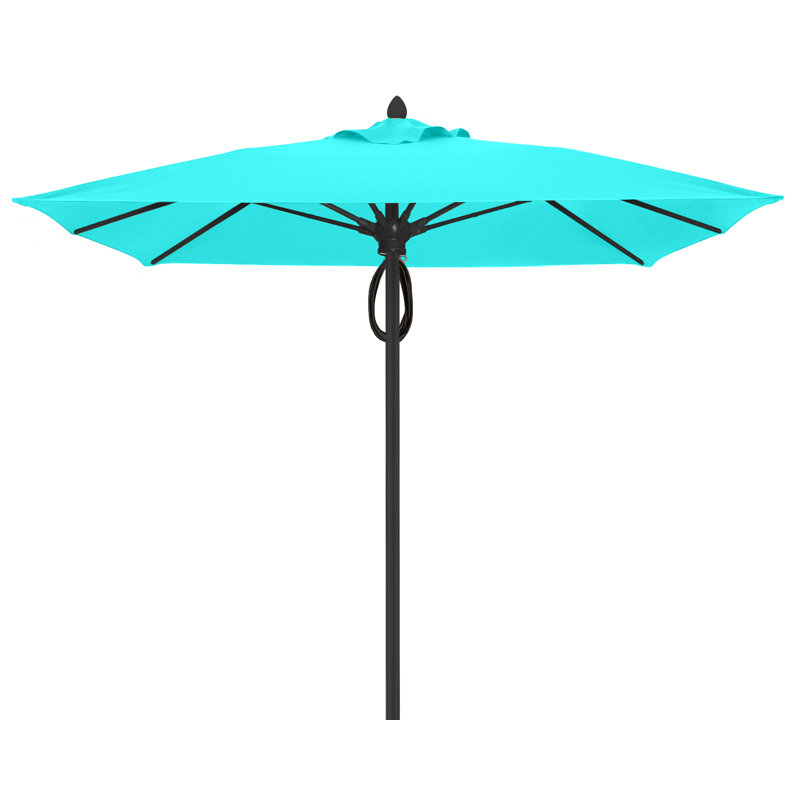 Parasol de marché carré 7,5 pi Prestige, Noir, Aruba