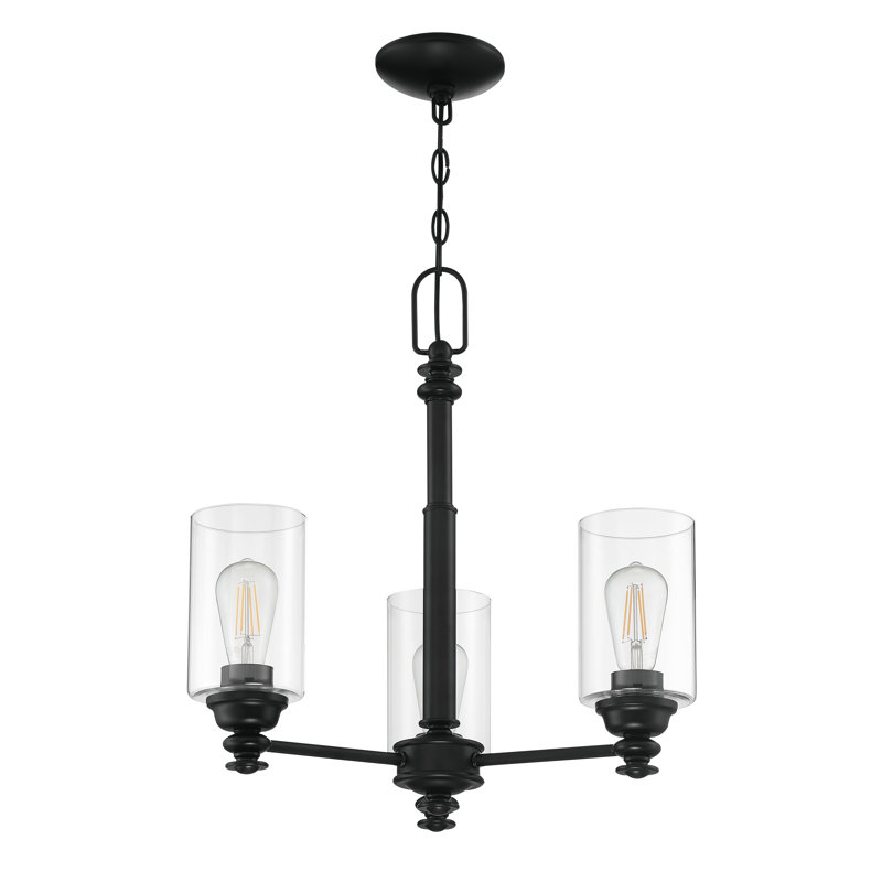 Lustre classique/traditionnel 3 lumières unique Uffington, Dos plat