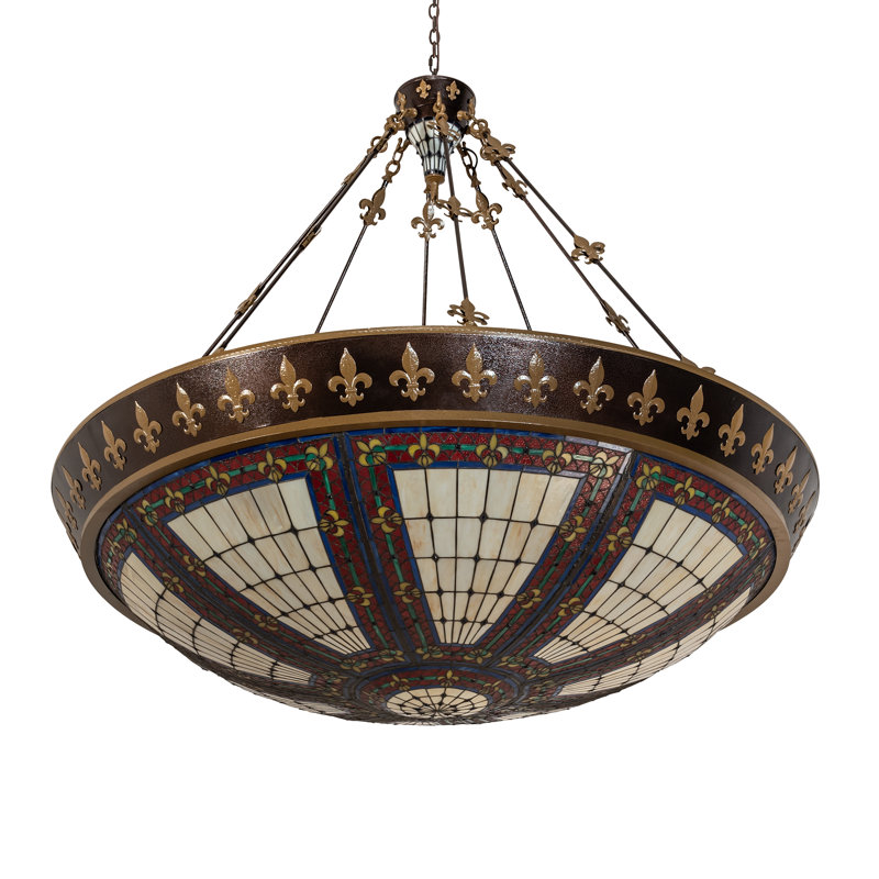 Luminaire suspendu 18 lumières Fleur-de-lis