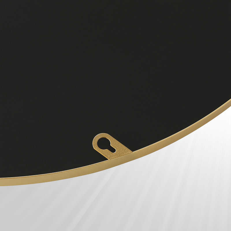 Shantris Metal Wall Mirror, 60 cm H x 60 cm W, Gold