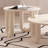 Cream style retro simple coffee table
