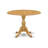3-Piece Mahogany Finish Solid Wood Top Upholstered Dining Room Set with Dropleaf (Seats-4)-291857602-291857631