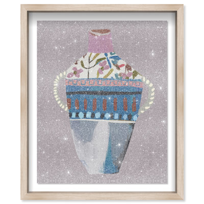 Floral Amphora Shadowbox Floral & Botanical Print by Oliver Gal, Black Frame, 16 x 20
