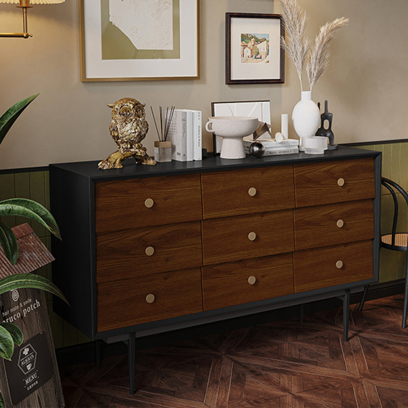 Commode d'appoint scandinave en bois massif