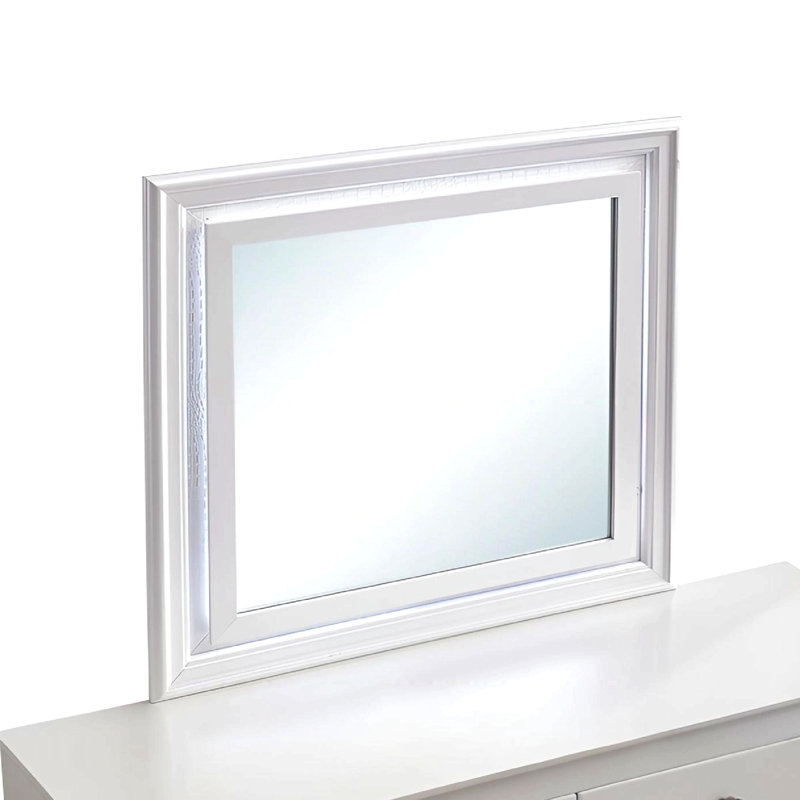 Miroir Verona G6735-M, blanc perle