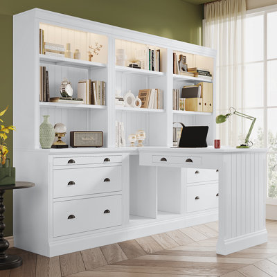 83.4"Tall 2 Bookshelf & 1 Writting Desk