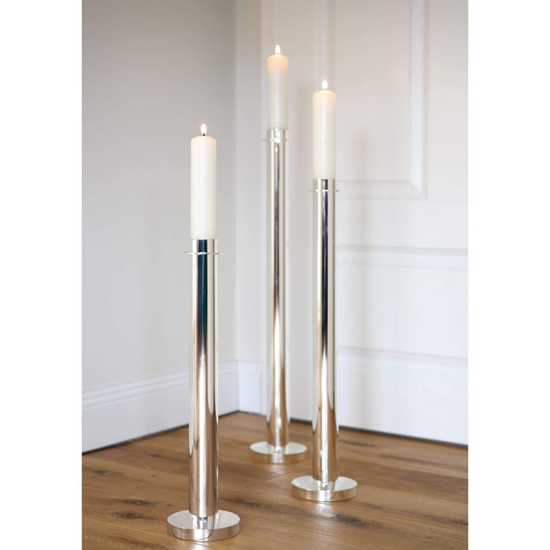 Iron Candlestick, 45 cm H x 11 cm W x 11 cm D