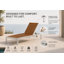 Ensemble de chaises longues inclinables de 76 po 4 pièces Devan-2101877583