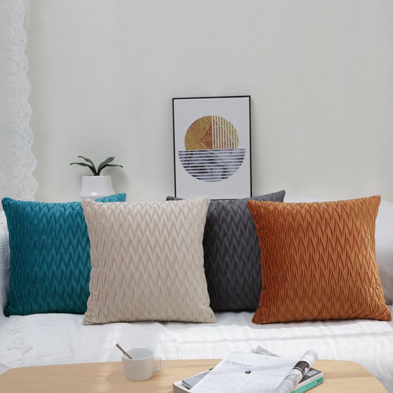 Velvet Pillow Cover, Orange