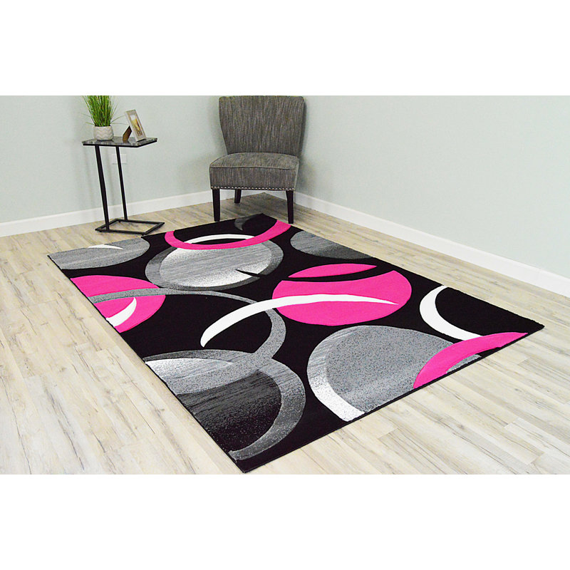 Mccampbell Abstract Indoor Rug, Rectangle 4' x 5'3''
